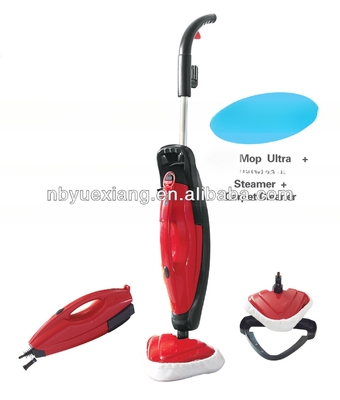 Rouge et noir 3 en 1 Mouchoir à vapeur Ultra La solution de nettoyage ultime